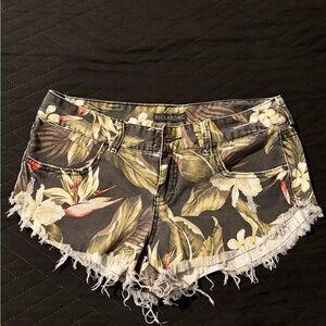 Billabong Women's Tropical Print Jean Shorts